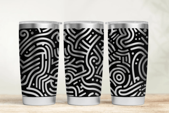 Download Abstract Pattern 20oz 30oz Laser Tumbler - Premium Resources