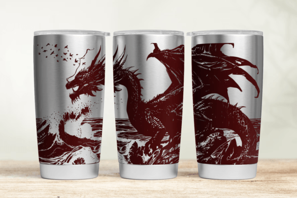 Download Dragon 30oz 20oz Laser Tumbler Wrap SVG - Premium Resources